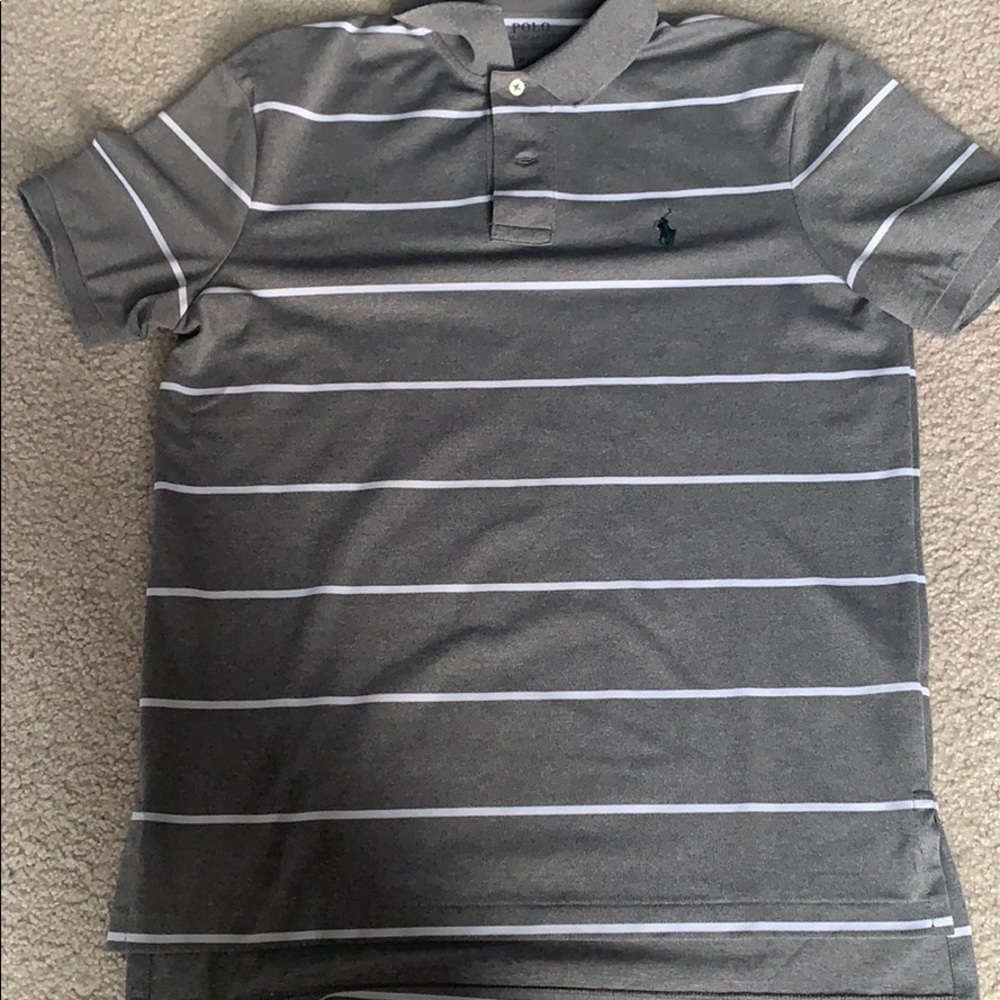 Striped polo shirt